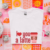 Anti-Valentijns's Coffee Latte over Love Funny Gif T-shirt