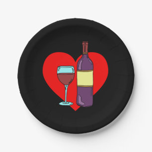 Anti-valentijntwijn Drink Borden Papieren Bordje
