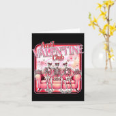 Anti Valentine Club Funny Skeleton Drinking Hearts Kaart (Gele Bloem)