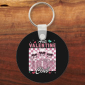 Anti Valentine Club Skeleton Funny Single Valentin Sleutelhanger (Voorkant)