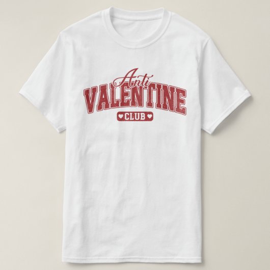 Anti-Valentine Club T-shirt (Design voorkant)