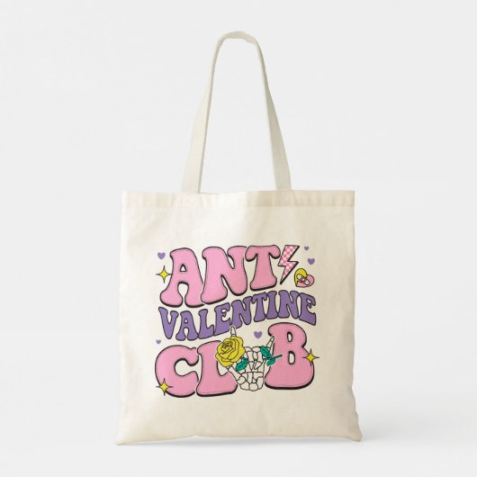 Anti-Valentine Club Tote Bag (Achterkant)