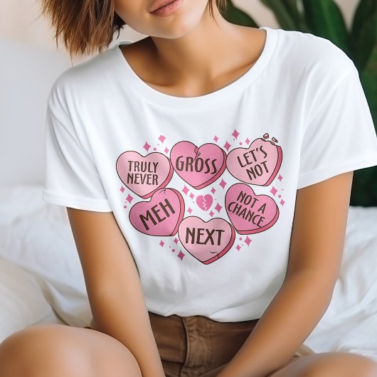 Anti Valentine Snoep Hearts T-shirt