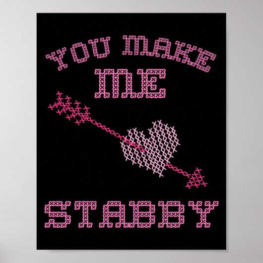 Anti Valentine Ugly Valentines Day Feeling Stabby  Poster (Voorkant)