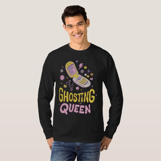 Anti Valentine Valentine's Day Love Proof Ghosting T-shirt (Voorkant volledig)