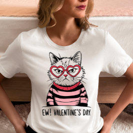 Anti-Valentine's Cat  T-shirt