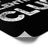 Anti Valentines Club Single Awareness Day Sarcast  Poster (Hoek)