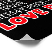 Anti Valentines Day Anti Love Valentine Hate Sing  Poster (Hoek)