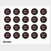 Anti Valentines Day Anti Love Valentine Hate Sing  Ronde Sticker (Vel)