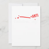Anti Valentines Day Funny Hate Hearts Day Gift Kaart (Voorkant)