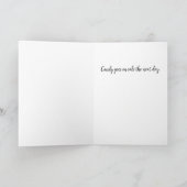 Anti-Valentine's Day Red Heart on Black Kaart (Binnen)