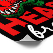 Anti Valentines Day Single Heart Breaker T Rex Di  Poster (Hoek)