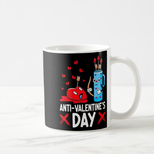 Anti Valentines Day Valentines Day Arrows Single  Koffiemok (Rechts)