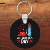 Anti Valentines Day Valentines Day Arrows Single Sleutelhanger (Voorkant)