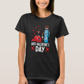 Anti Valentine's Day Valentines Day Arrows Single  T-shirt (Voorkant)