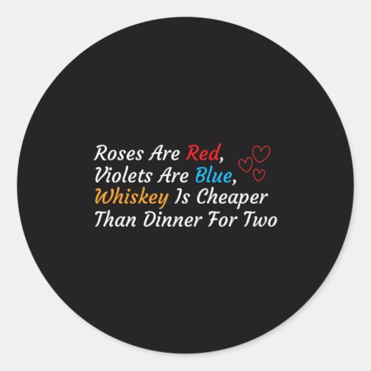 Anti Valentines Day Valentines Drink Anti Valenti  Ronde Sticker (Voorkant)