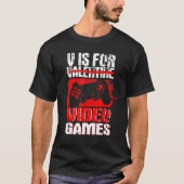 Anti Valentines Day Video Games Gamer Boys  Men T-shirt (Voorkant)