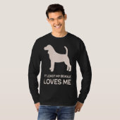 Anti Valentines For Single Beagle Dog T-shirt (Voorkant volledig)