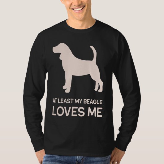 Anti Valentines For Single Beagle Dog T-shirt (Voorkant)