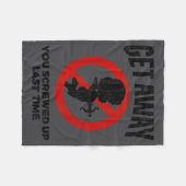 Anti Valentines Sarcastic Cud Quote Funny Gift  Fleece Deken (Voorkant (Horizontaal))