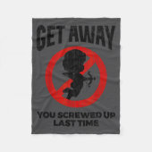 Anti Valentines Sarcastic Cud Quote Funny Gift  Fleece Deken (Voorkant)