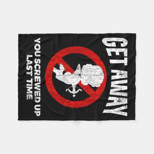 Anti Valentines Sarcastic Cud Quote Funny Gift  Fleece Deken (Voorkant (Horizontaal))