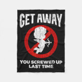 Anti Valentines Sarcastic Cud Quote Funny Gift  Fleece Deken (Voorkant)