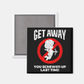 Anti Valentines Sarcastic Cud Quote Funny Gift  Magneet (Voorkant / Achterkant)