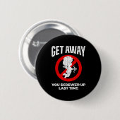 Anti Valentines Sarcastic Cud Quote Funny Gift  Ronde Button 5,7 Cm (Voorkant /achterkant)
