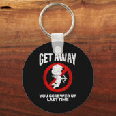 Anti Valentines Sarcastic Cud Quote Funny Gift  Sleutelhanger (Voorkant)