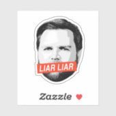 Anti Vance - Leugenaar Sticker (Vel)