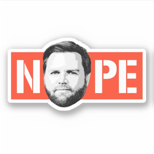 Anti Vance - NOPE Sticker (Voorkant)