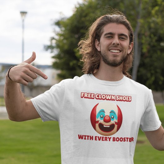 ANTI-VAX GRATIS CLOWN SCHOENEN T-SHIRTS