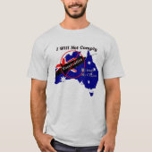 Anti Vax Mijn lichaam Mijn keuze Australische vlag T-shirt (Voorkant)