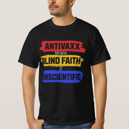 Anti-Vaxx, anti-Mandaat, antivacine, anti-vaxx T-shirt (Voorkant)
