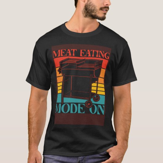Anti Vegan Meat   Saying  2 T-shirt (Voorkant)