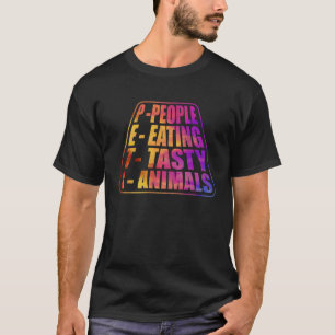 Anti-vegan vlees zeggen 4 t-shirt