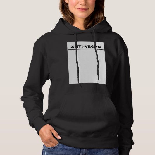 Anti Vegan Word Hoodie (Voorkant)