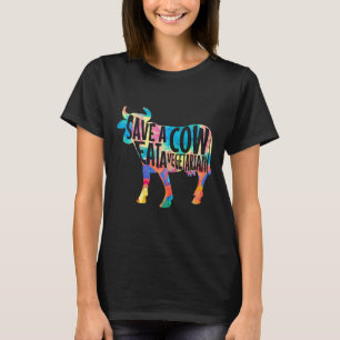 Anti Veganistische Vleeseter Sla Een Koe Redt Eet  T-shirt