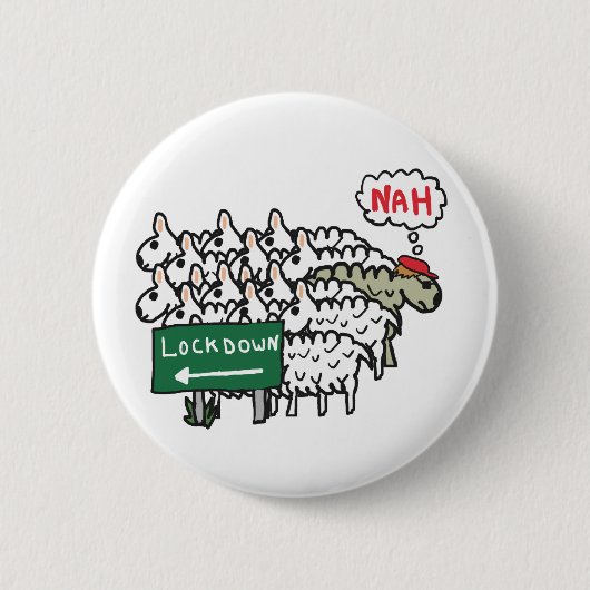 Anti-vergrendelingsschaap Ronde Button 5,7 Cm (Voorkant)