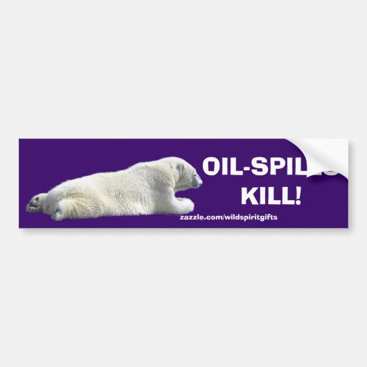 ANTI-VERONTREINIGING POLAR BEER Bumpersticker (Voorkant)