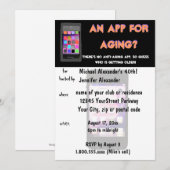 Anti-verouderende telefoon App Birthday Kaart (Voorkant / Achterkant)