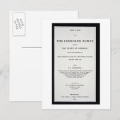 Anti-verwijderingsroute, door Cherokee Nation, als Briefkaart (Voorkant / Achterkant)