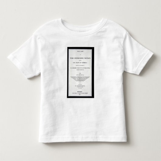 Anti-verwijderingsroute, door Cherokee Nation, als Kinder Shirts (Voorkant)