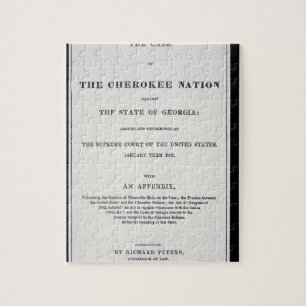 Anti-verwijderingsroute, door Cherokee Nation, als Legpuzzel