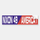  Anti-Vietnam-oorlog Nixon Bumpersticker 1969 (Voorkant)