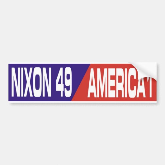  Anti-Vietnam-oorlog Nixon Bumpersticker 1969 (Voorkant)