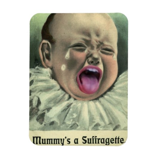 Anti-vrouw rechten koelkast magneet (Verticaal)