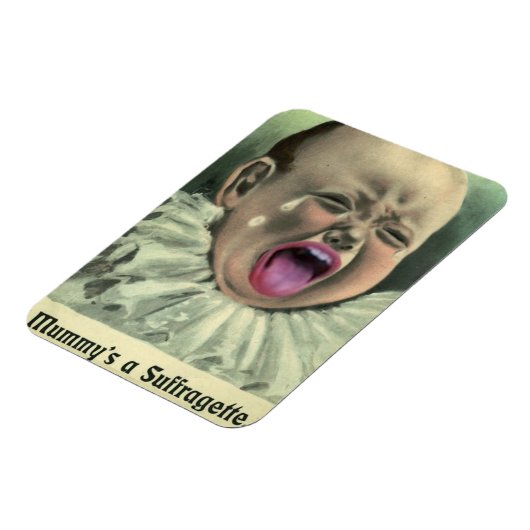 Anti-vrouw rechten koelkast magneet (Linkerzijde)