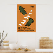 Anti-war Poster Students against nuclear war (in (Keuken)